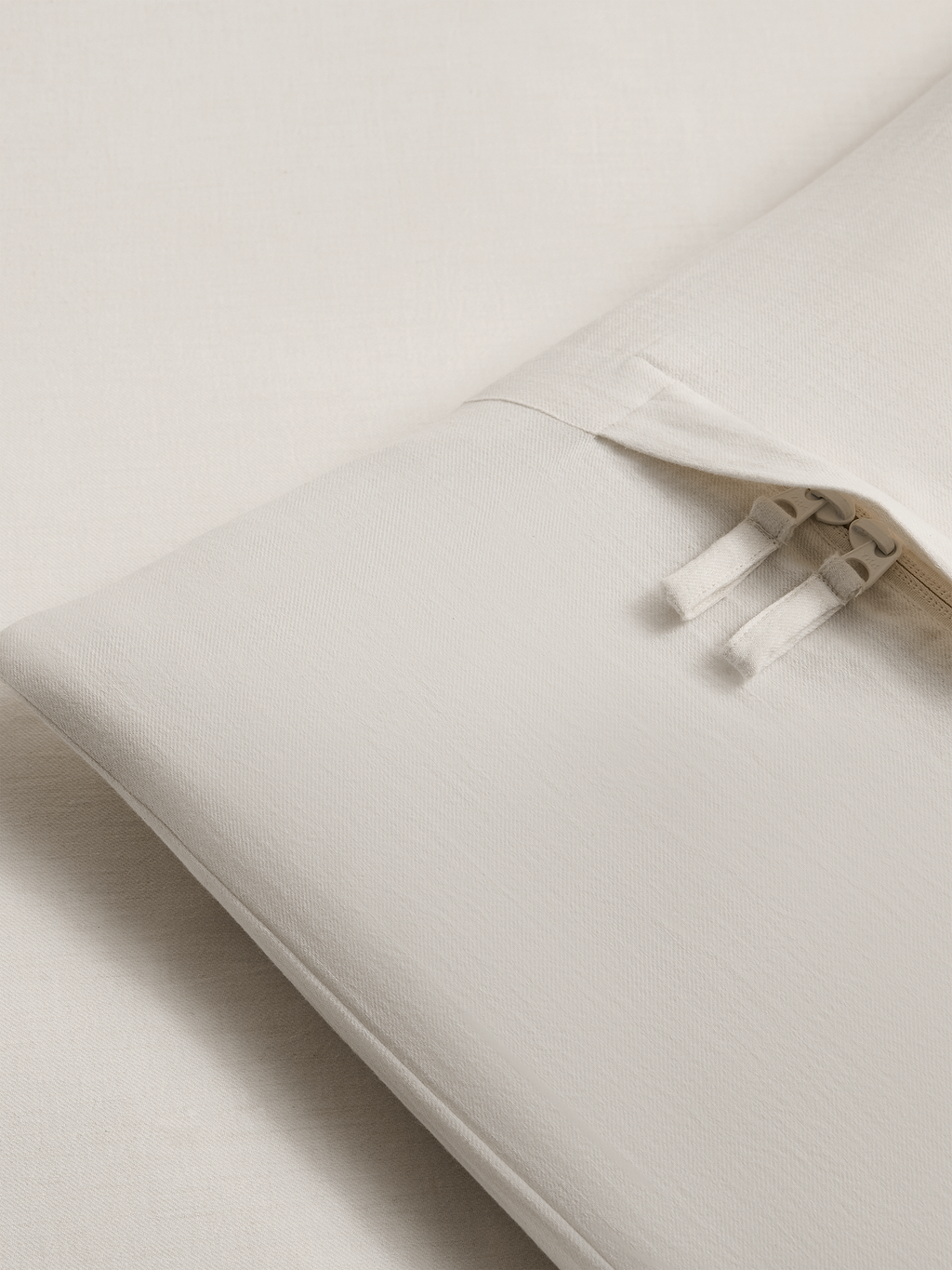 Cotton-Cashmere-Silk Duvet Cover - White