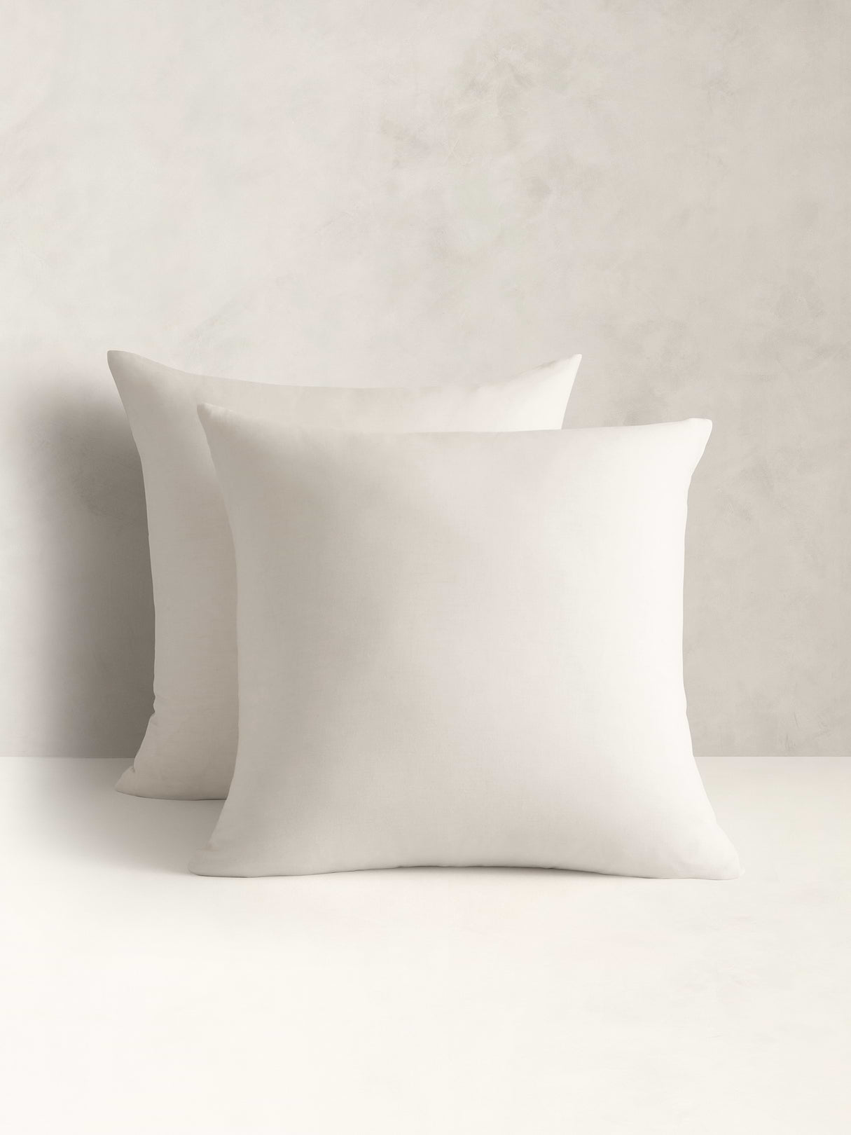 Cotton-Cashmere-Silk Sham Set - White