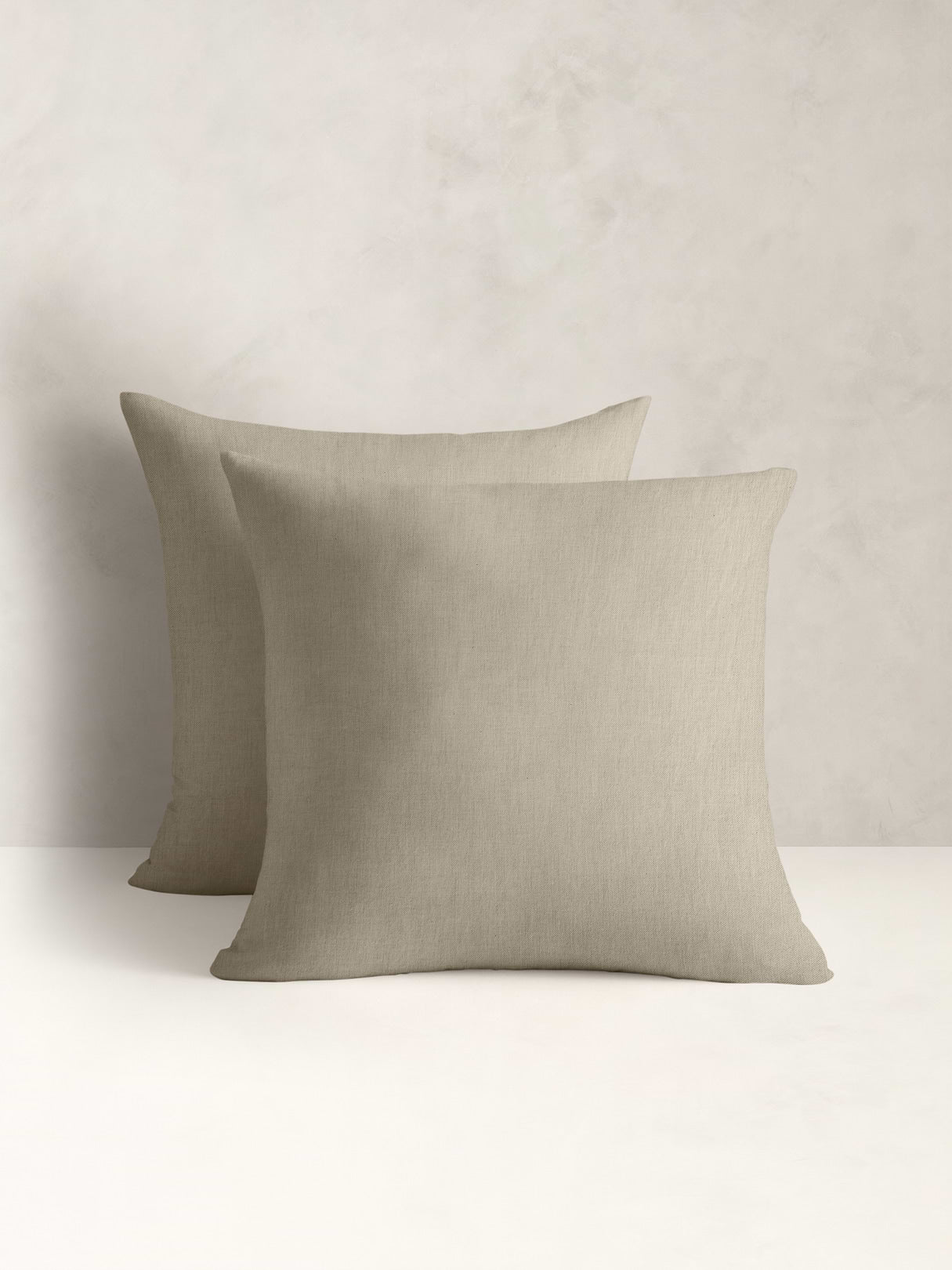 Cotton-Cashmere-Silk Sham Set - Sand Beige