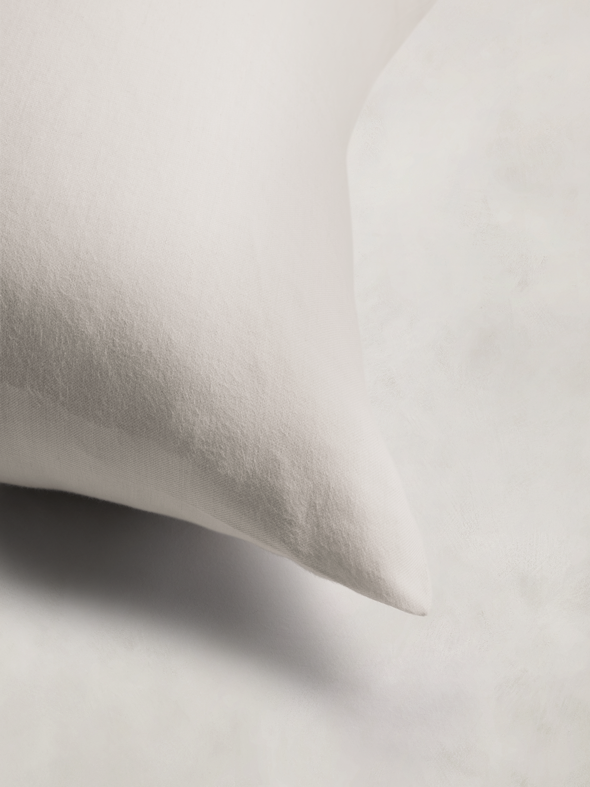 Cotton-Cashmere-Silk Sham Set - White