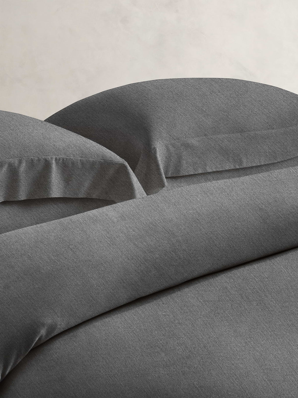 Cotton-Cashmere-Silk Duvet Cover - Pewter