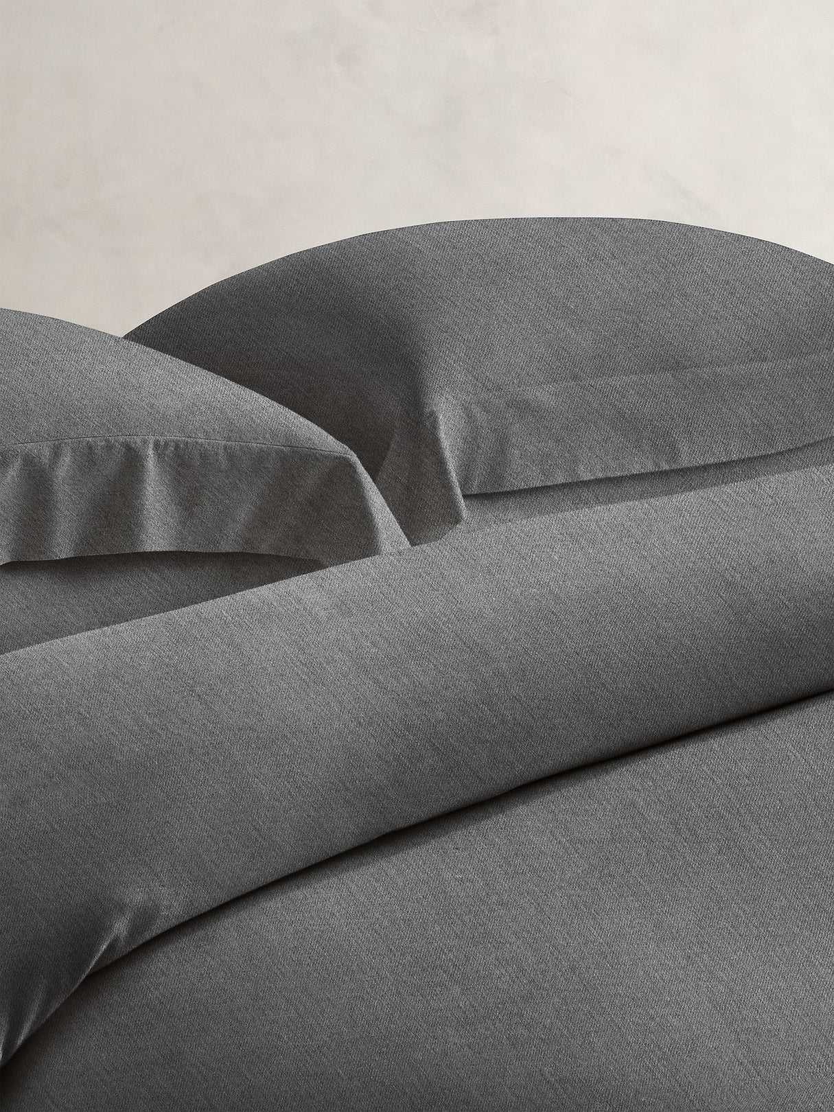 Cotton-Cashmere-Silk Duvet Cover - Pewter