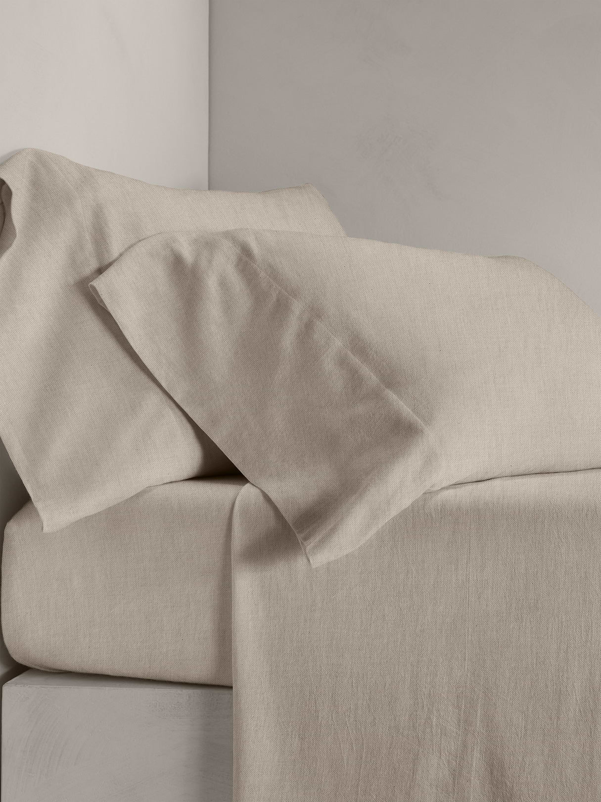 Cotton-Cashmere-Silk Pillowcases - Sand Beige