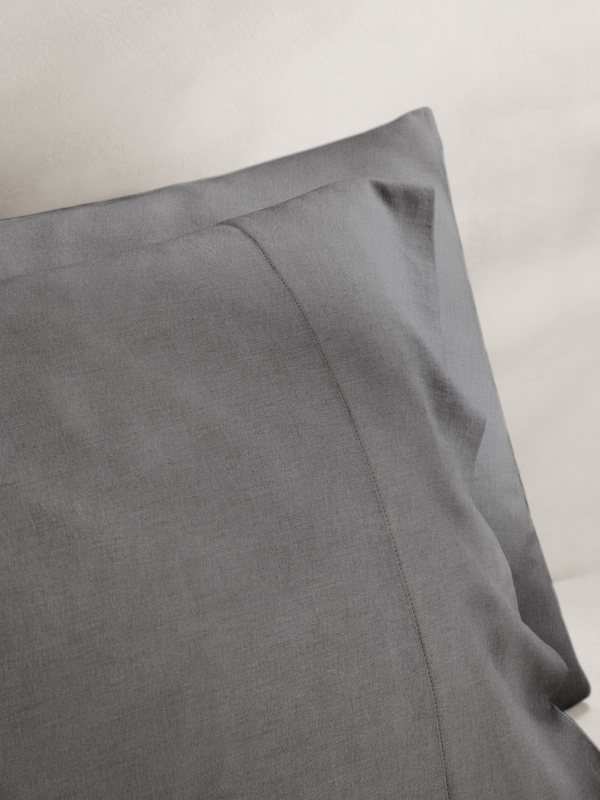 Cotton-Cashmere-Silk Pillowcases - Pewter