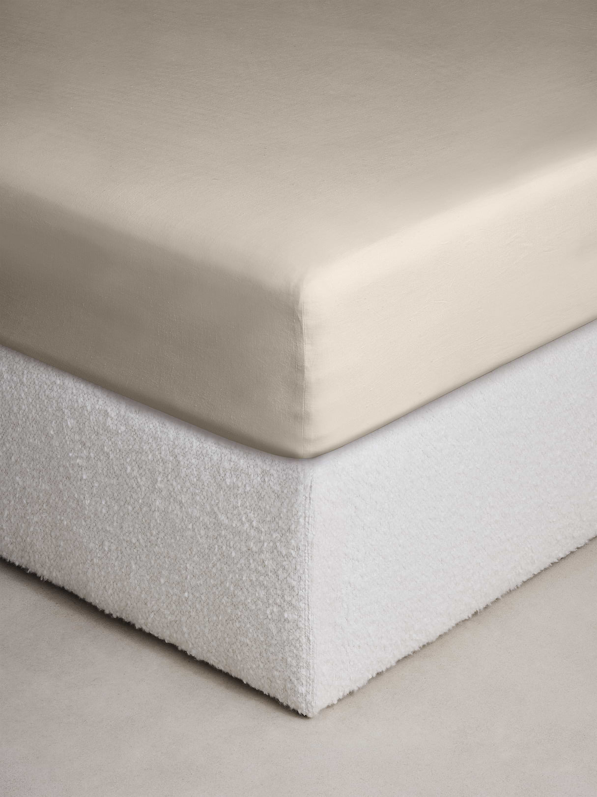 Fine Linen Fitted Sheet - Linen