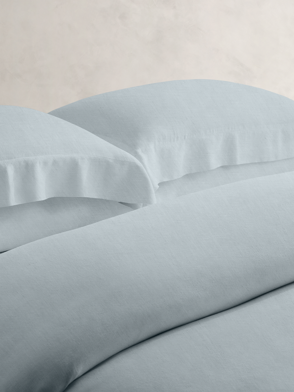 Fine Linen Duvet Cover - Sky Blue