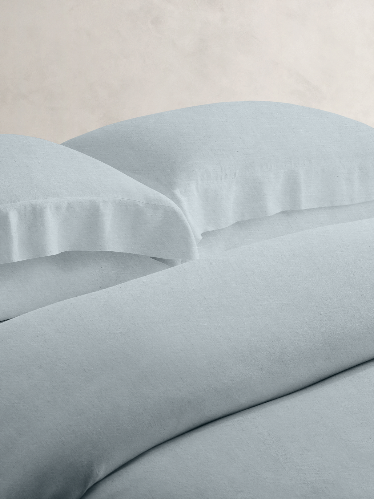 Fine Linen Duvet Cover - Sky Blue