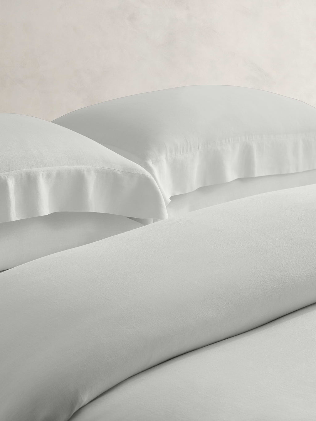 Fine Linen Duvet Cover - White