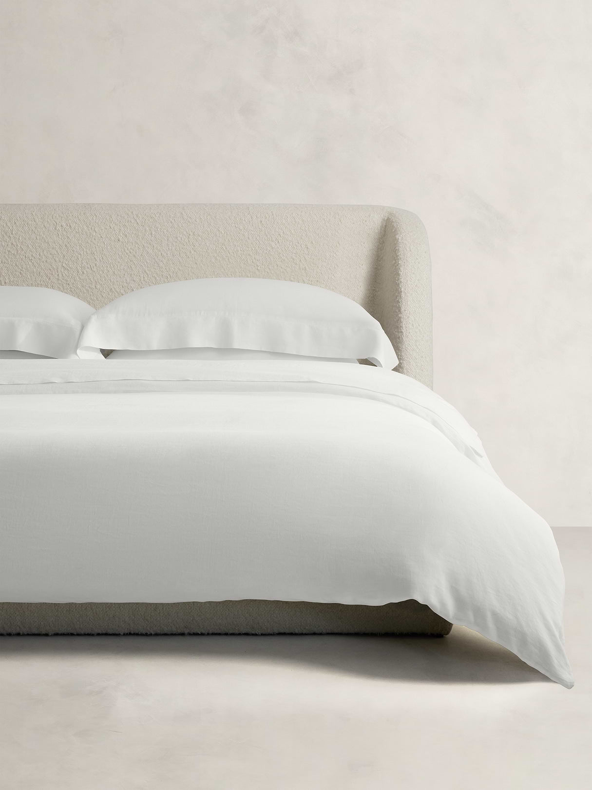 Fine Linen Duvet Cover - White