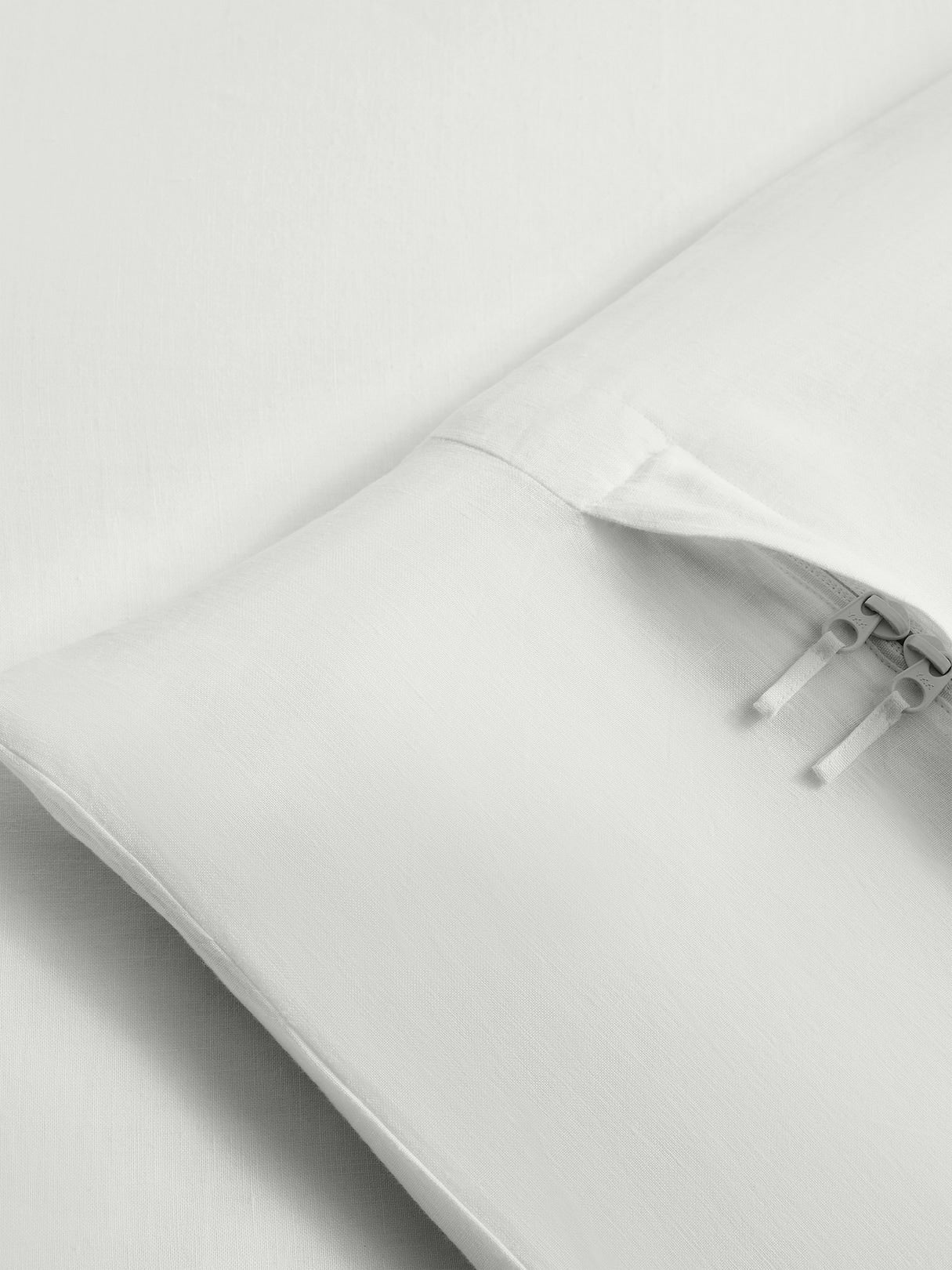 Fine Linen Duvet Cover - White