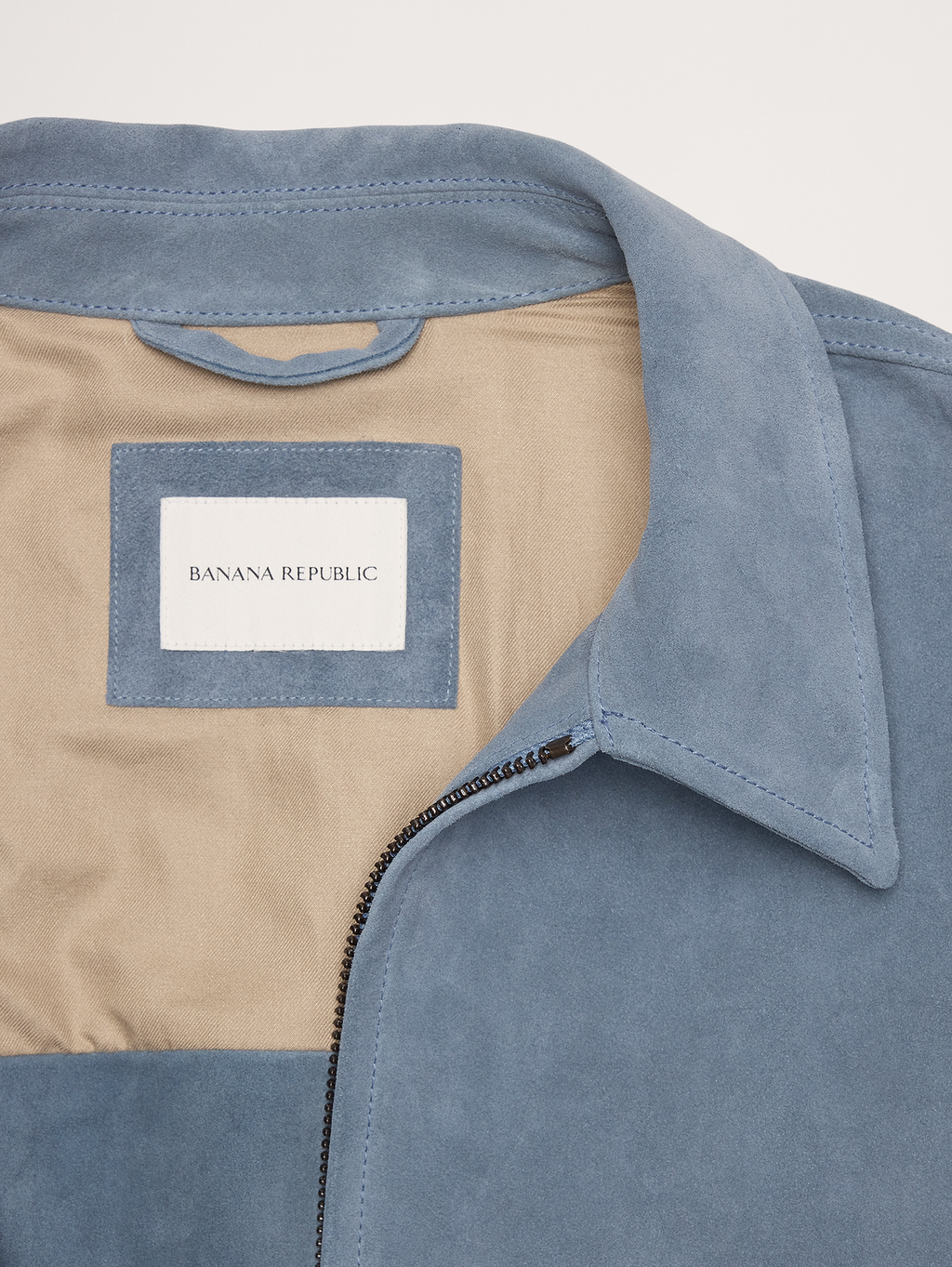 Suede Garage Jacket - Cerulean Blue