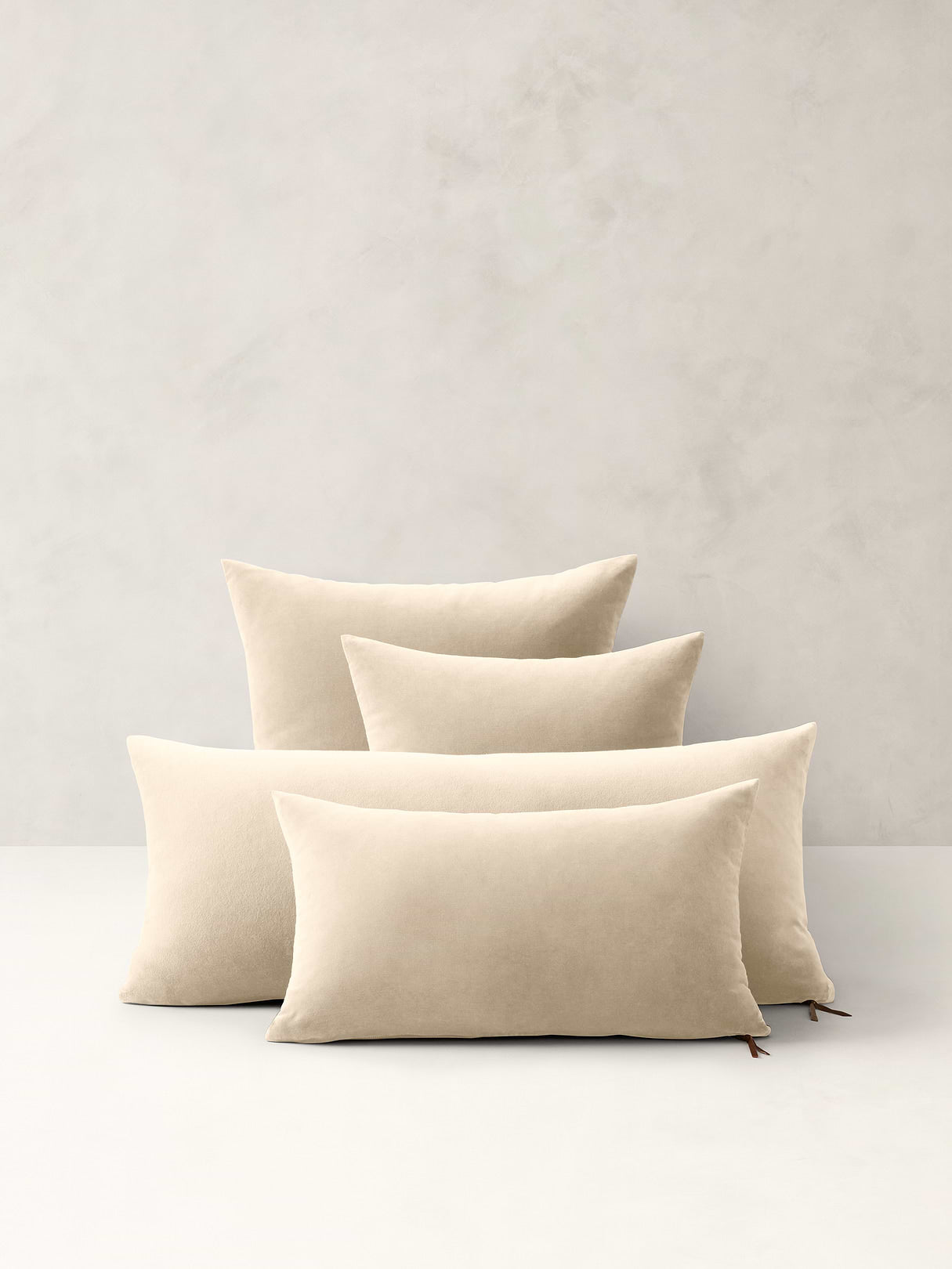 Timeless Velvet Pillow - Oyster Off-White