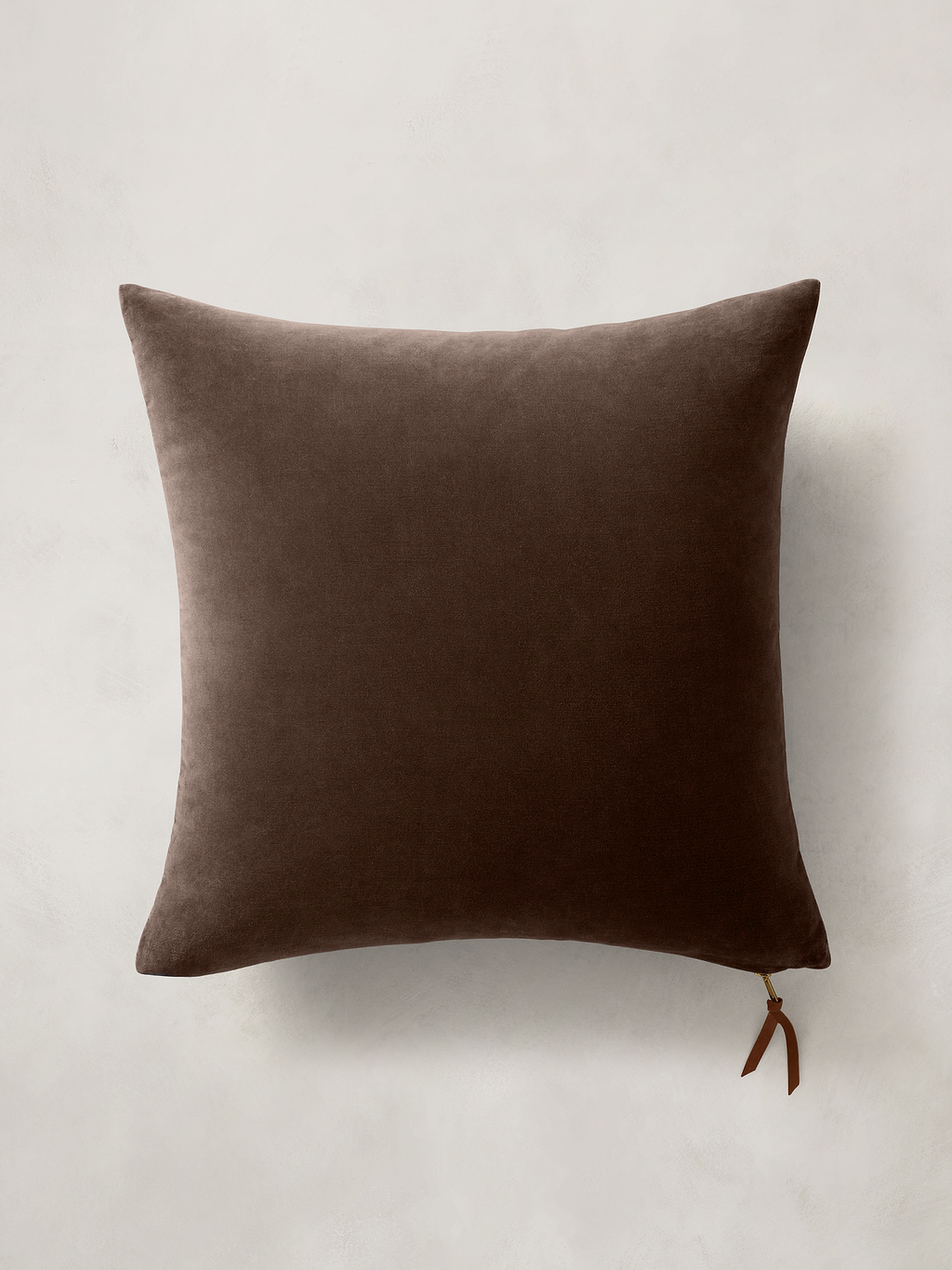 Timeless Velvet Pillow - Cocoa Brown