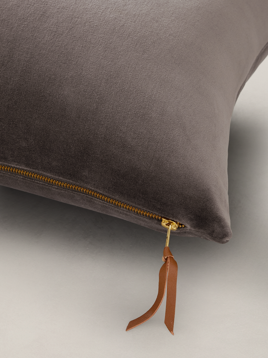 Timeless Velvet Pillow - Truffle