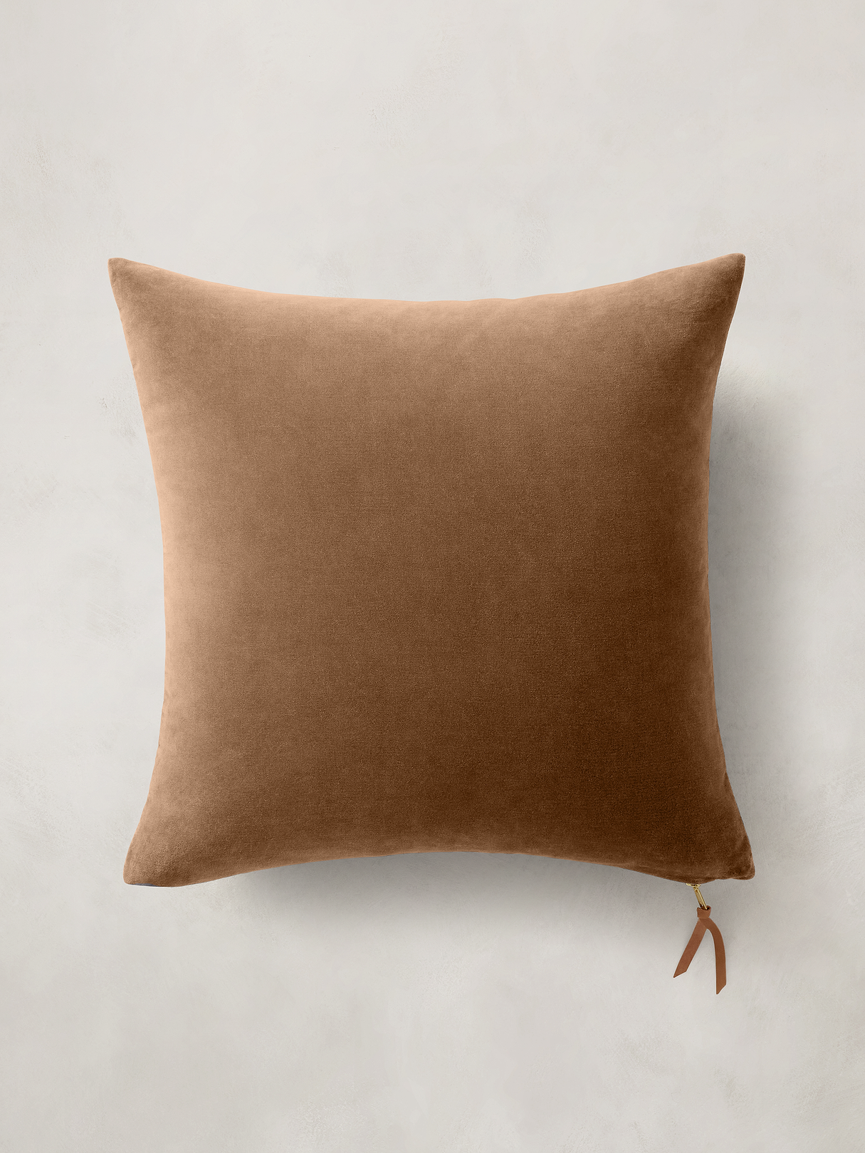 Timeless Velvet Pillow - Chestnut Brown