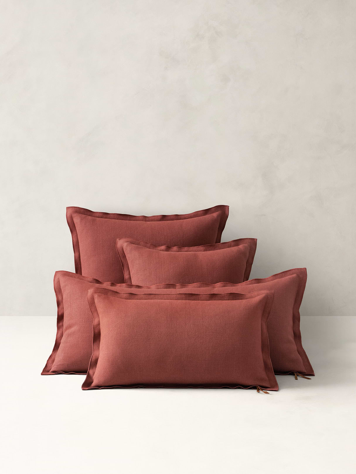 European Linen Pillow - Sienna Brown