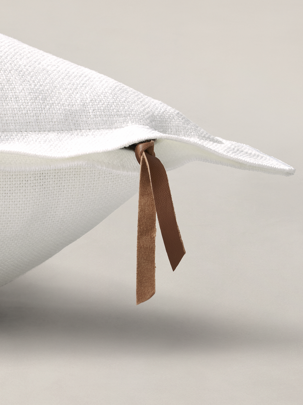 European Linen Pillow - White