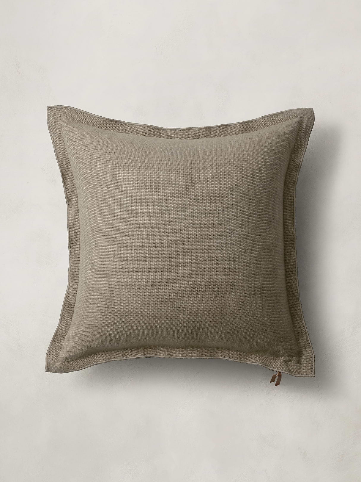 European Linen Pillow - Truffle