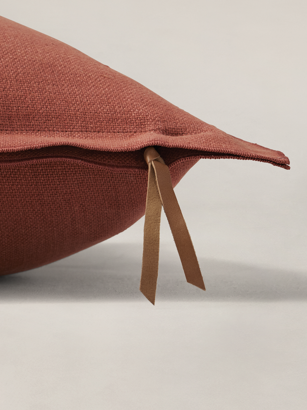 European Linen Pillow - Sienna Brown