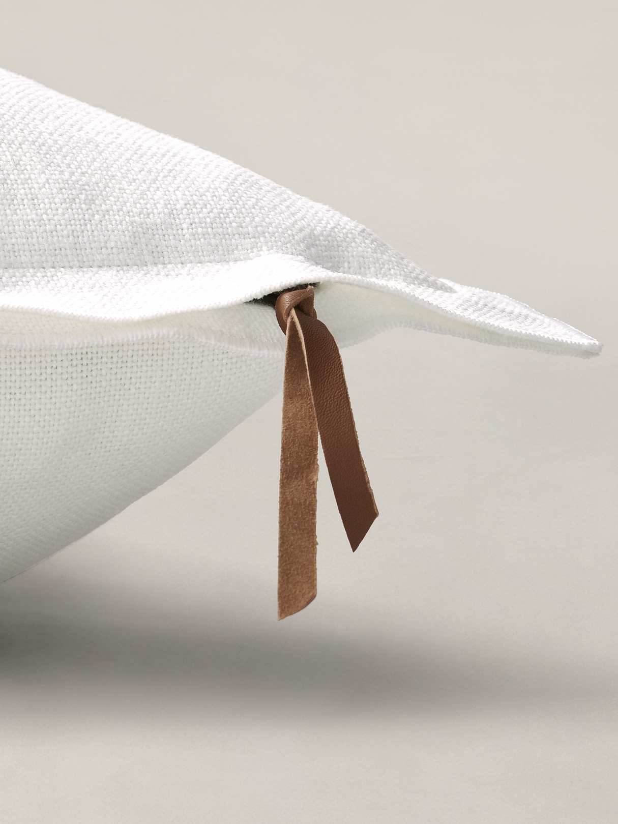 European Linen Pillow - White