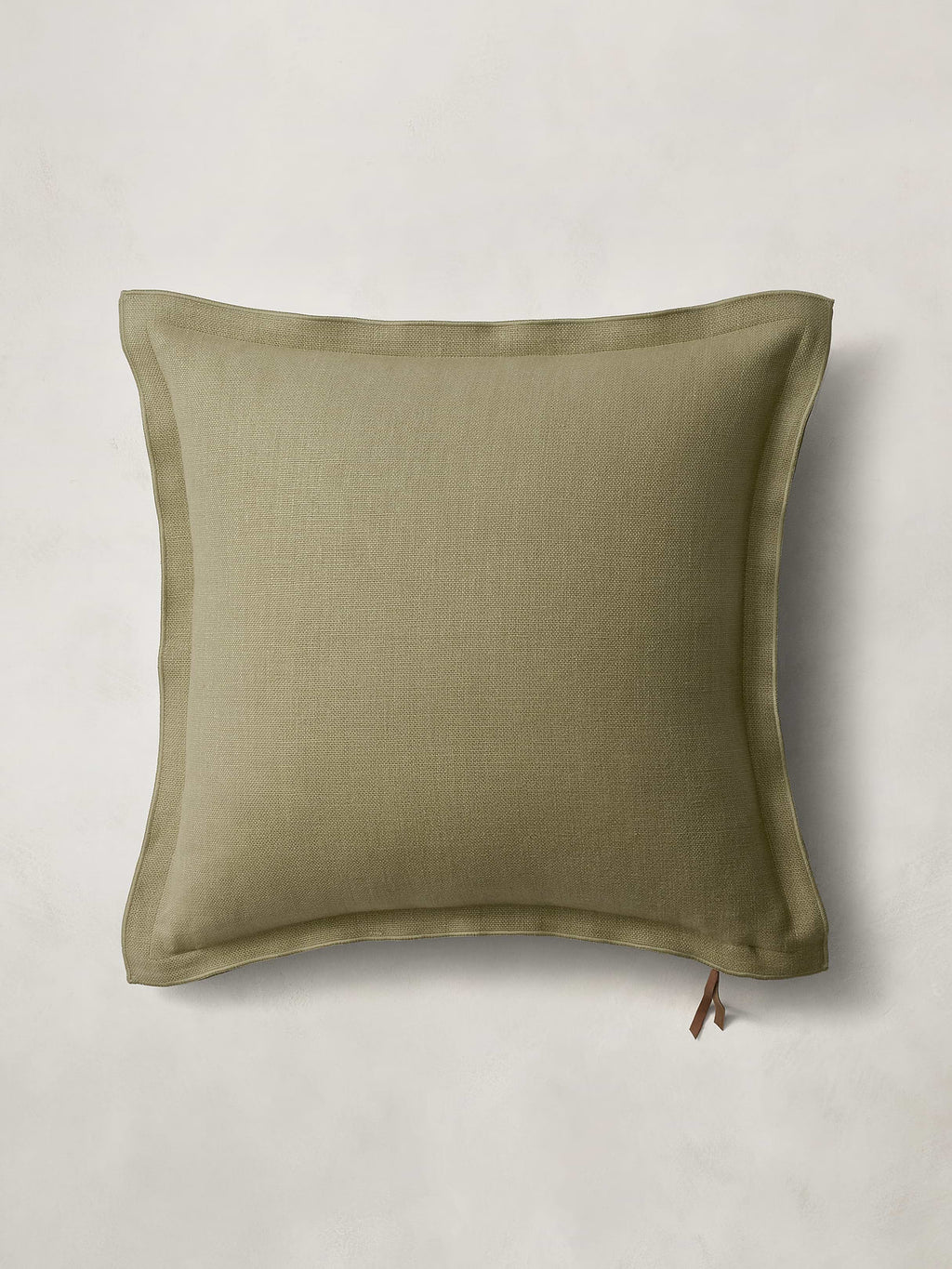 European Linen Pillow - Light Olive Green