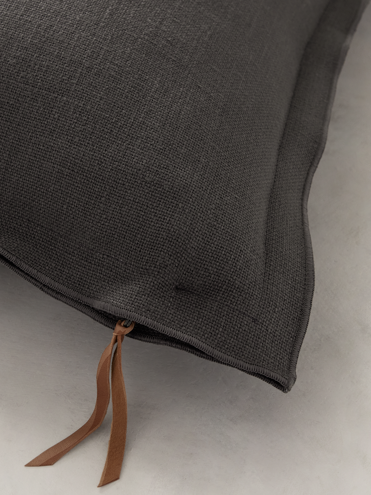 European Linen Pillow - Thunder