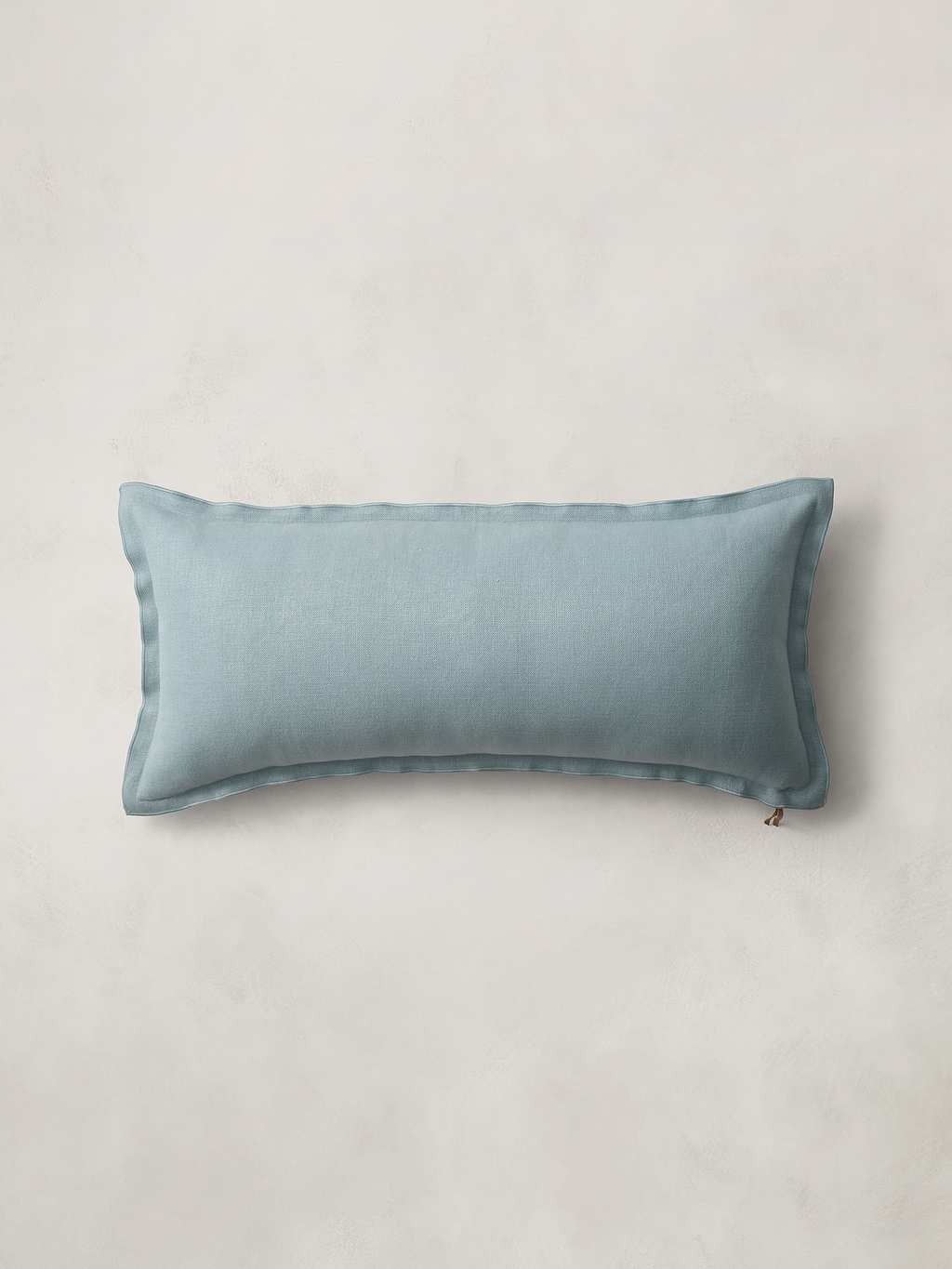 European Linen Pillow - Blue Heron
