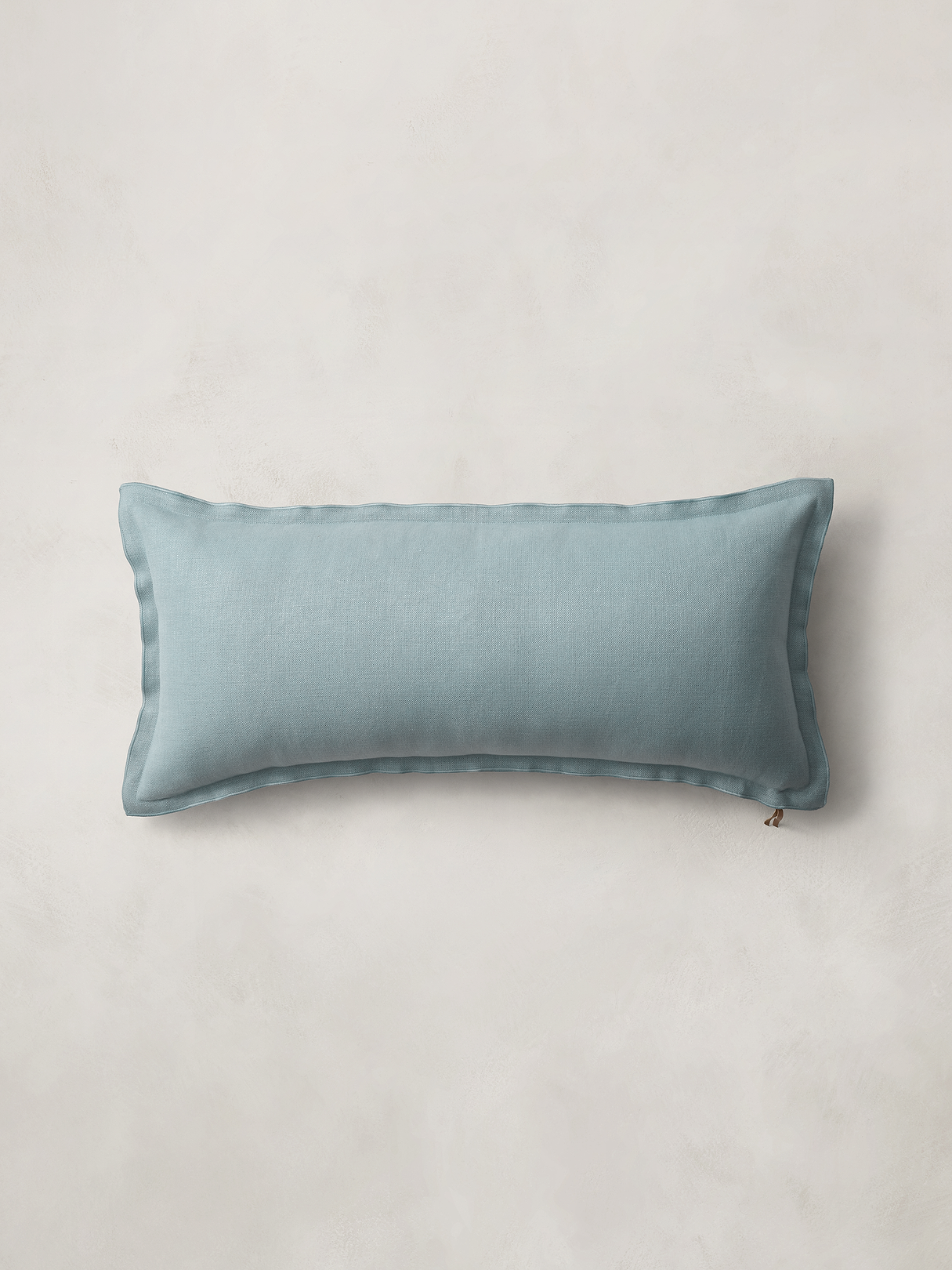 European Linen Pillow - Blue Heron