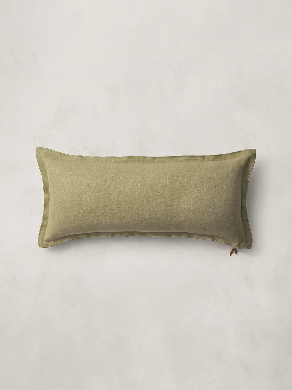 European Linen Pillow - Light Olive Green