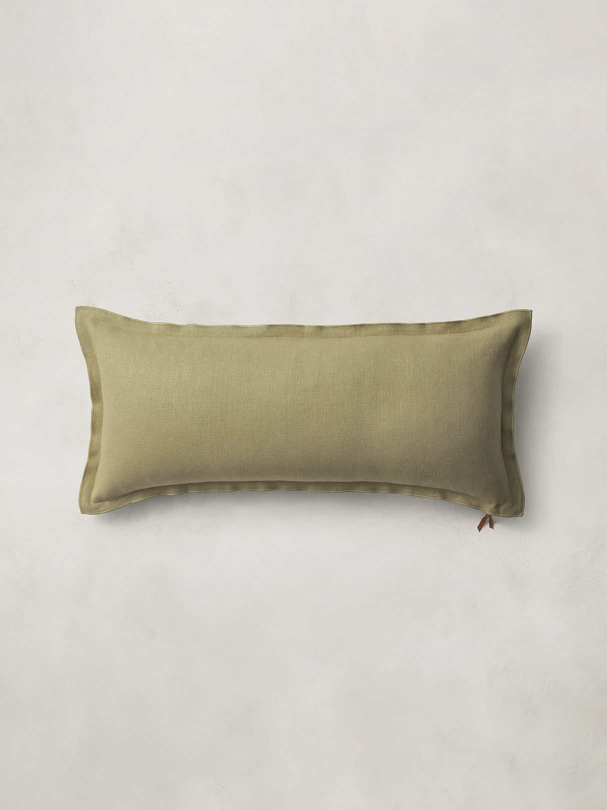 European Linen Pillow - Light Olive Green