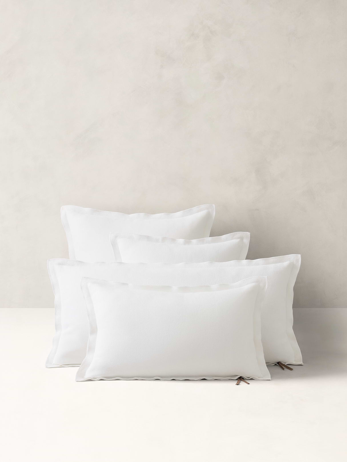 European Linen Pillow - White
