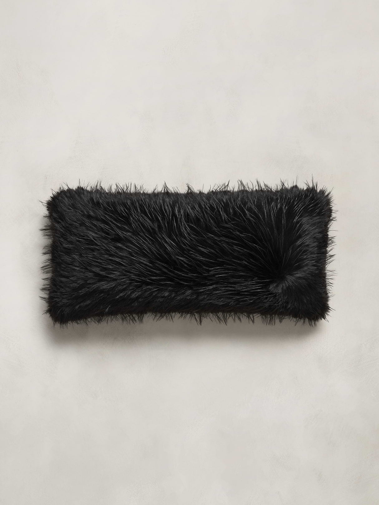 Tipped Faux Fur Pillow - Sable