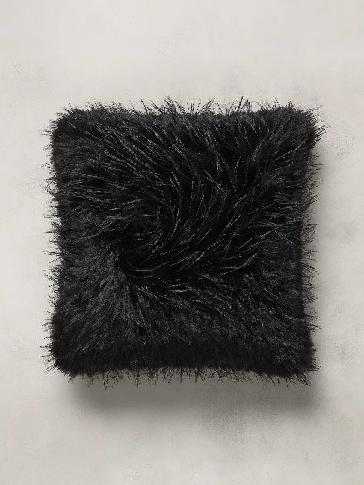 Tipped Faux Fur Pillow - Sable