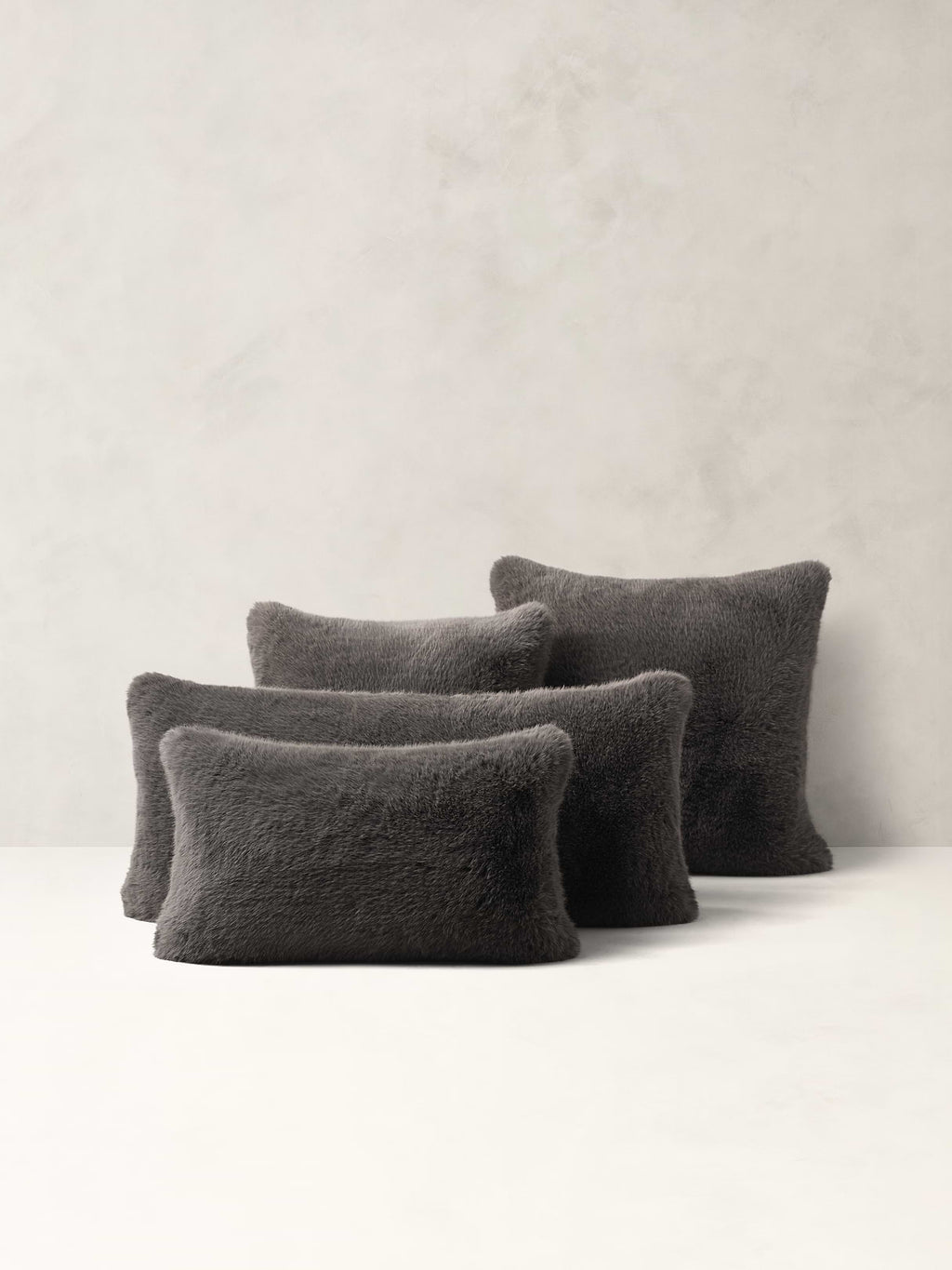 Kodiak Faux Fur Pillow - Thunder