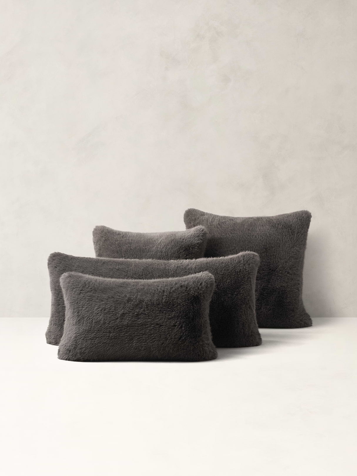 Kodiak Faux Fur Pillow - Thunder