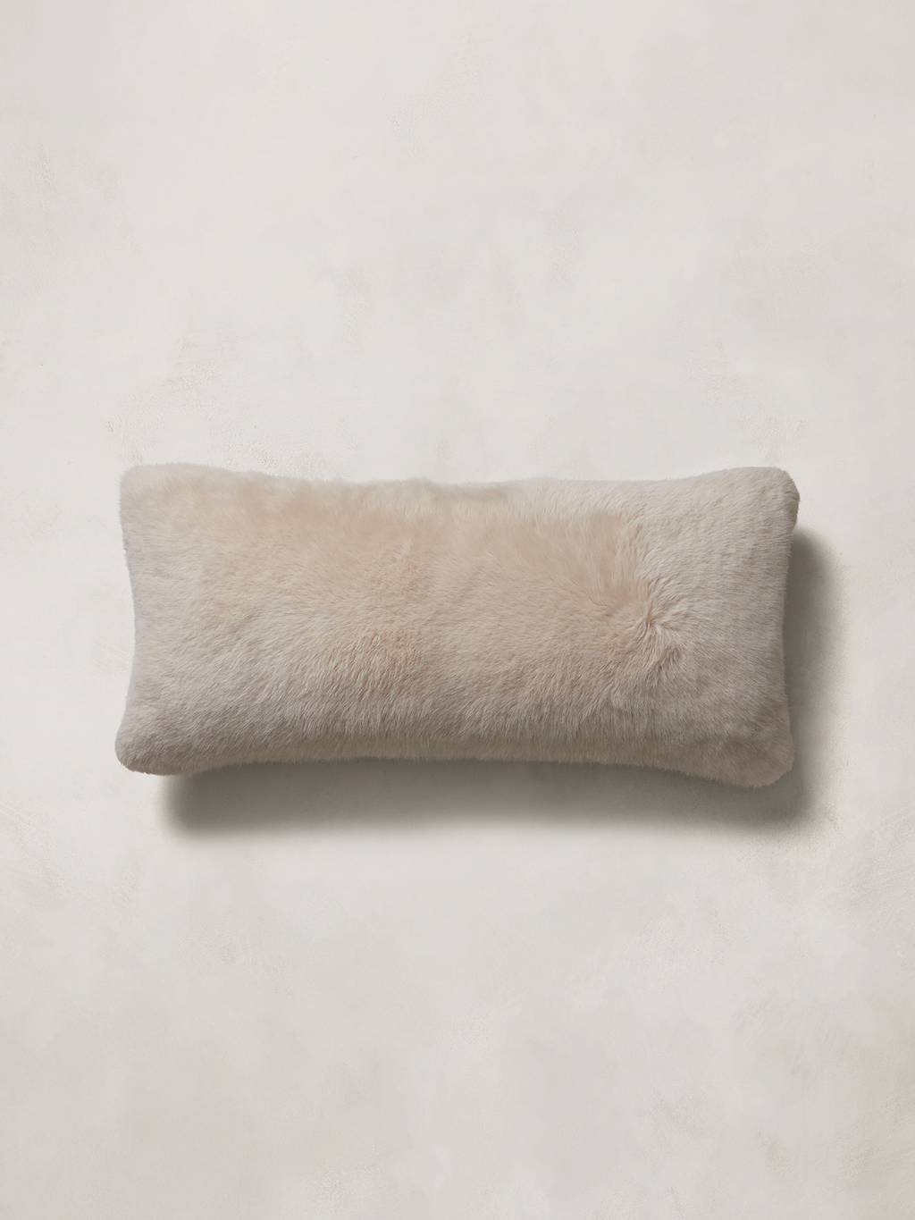 Kodiak Faux Fur Pillow - Oyster Off-White