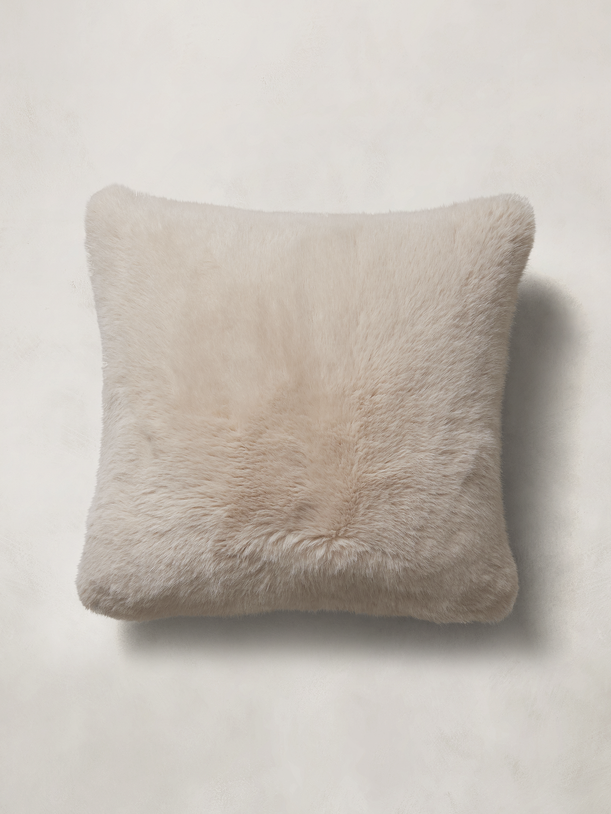 Kodiak Faux Fur Pillow - Oyster Off-White