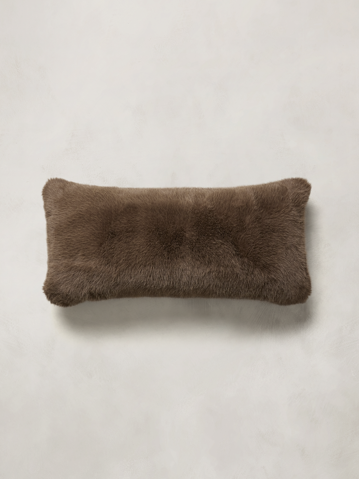Kodiak Faux Fur Pillow - Truffle