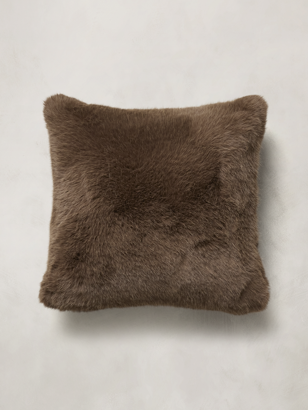 Kodiak Faux Fur Pillow - Truffle