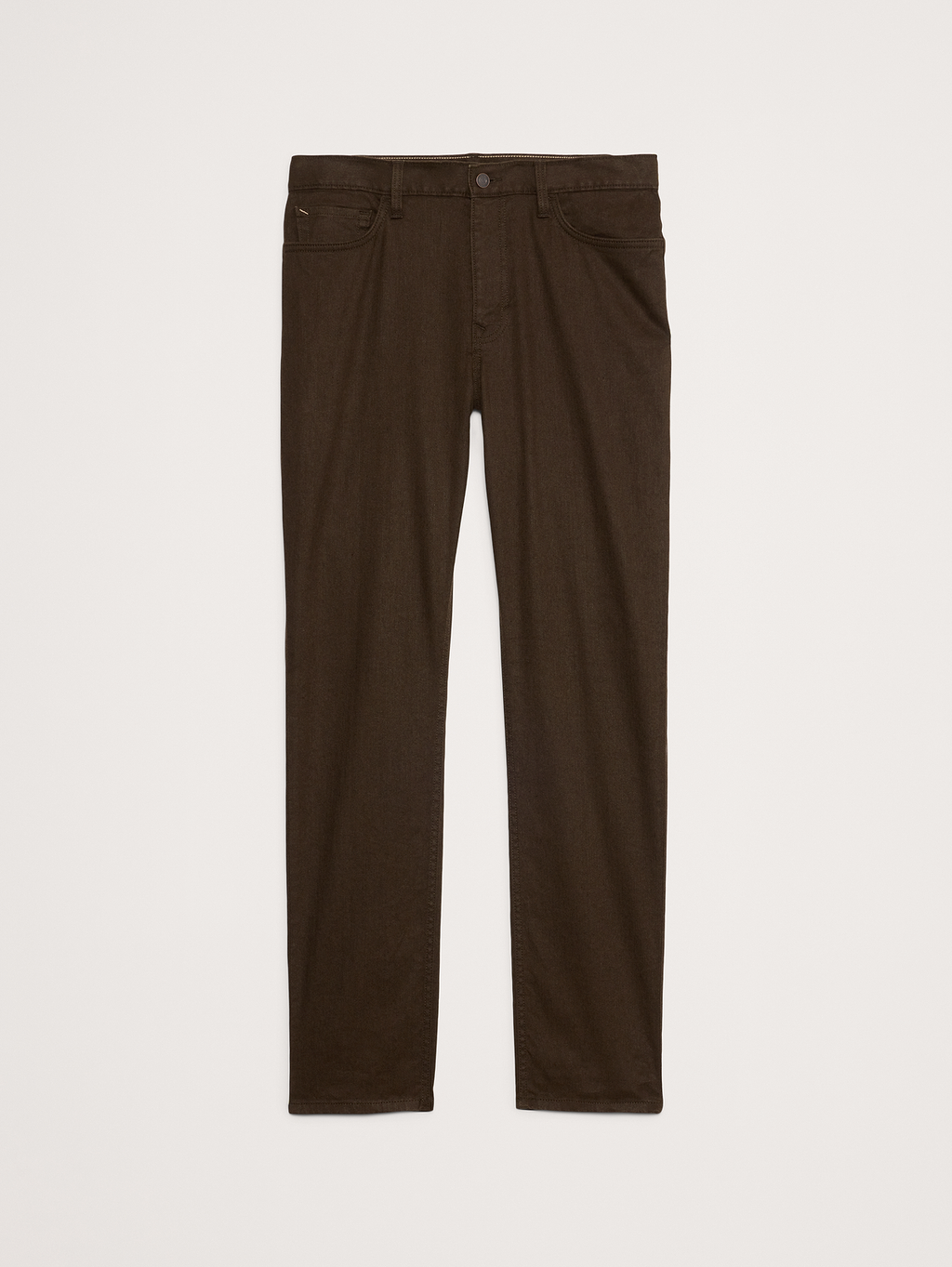 Slim Linen-Cotton Traveler Pant - Brown