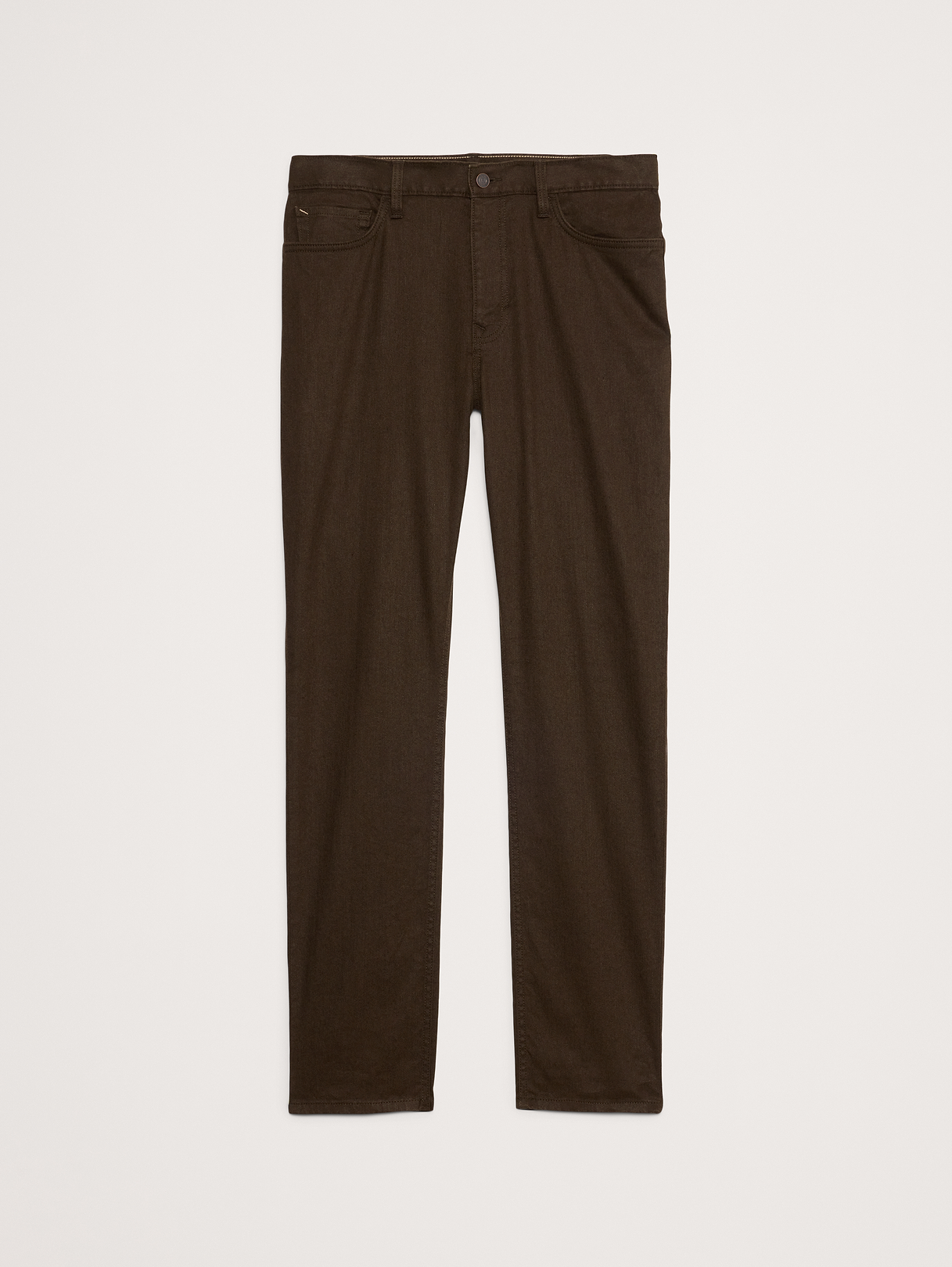 Slim Linen-Cotton Traveler Pant - Brown