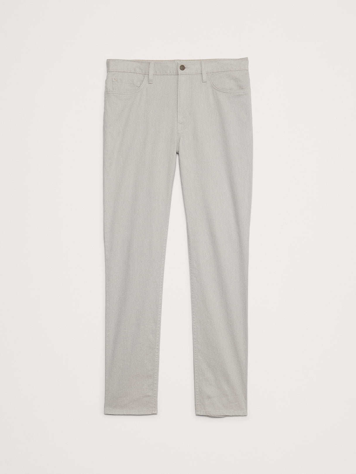 Slim Linen-Cotton Traveler Pant - Light Gray