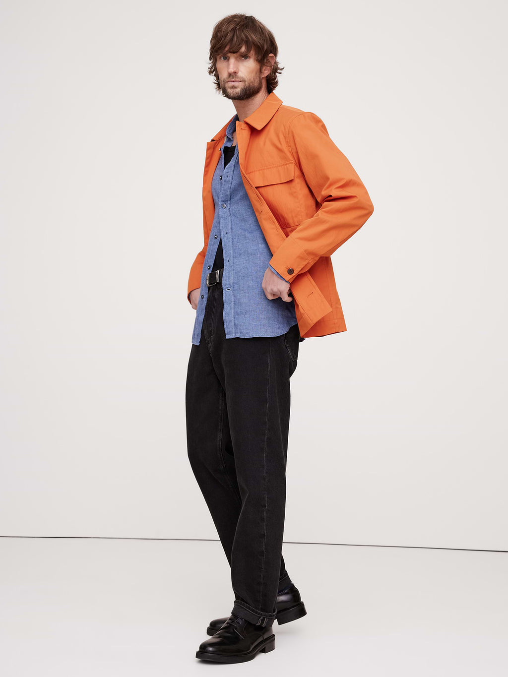 Slim-Fit Linen Shirt - Mariners Blue