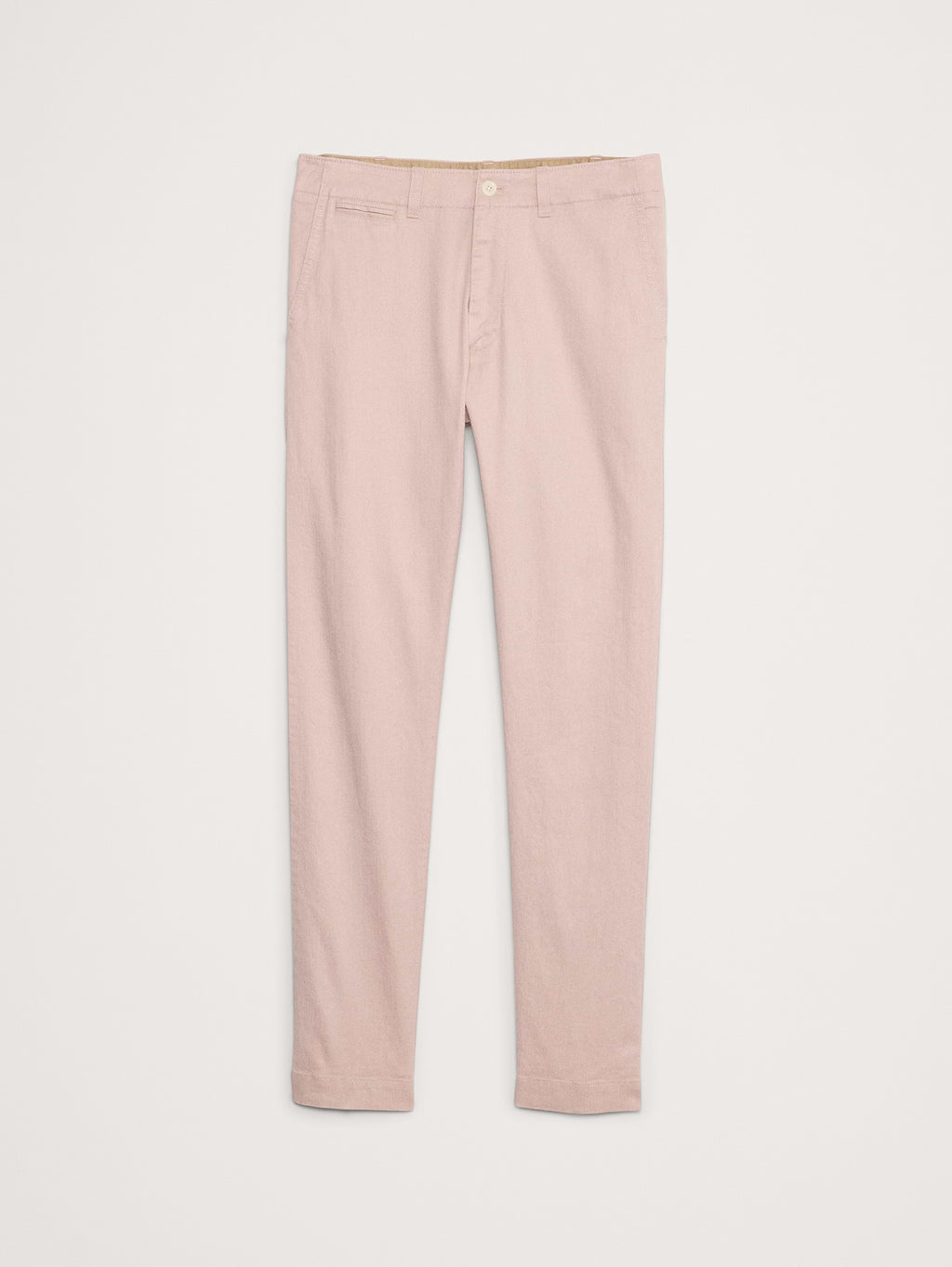Athletic Slim Linen-Cotton Chino - Faded Pink