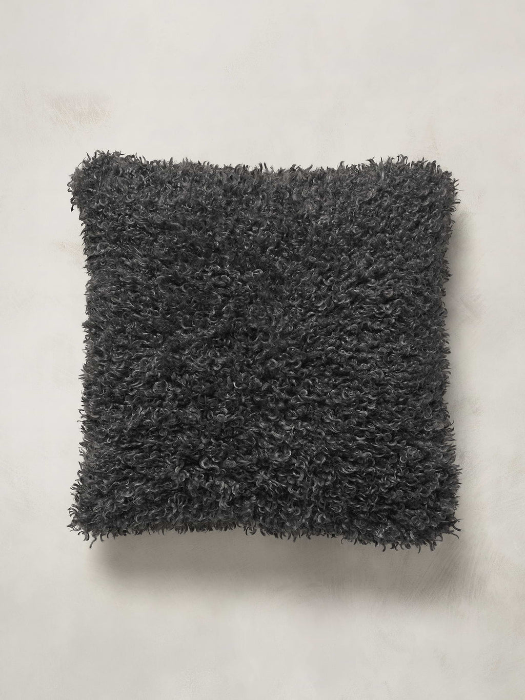 Shag Faux Fur Pillow - Thunder