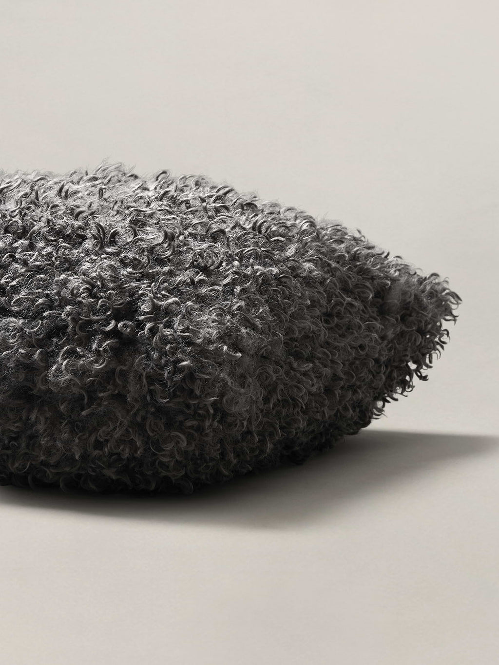 Shag Faux Fur Pillow - Thunder