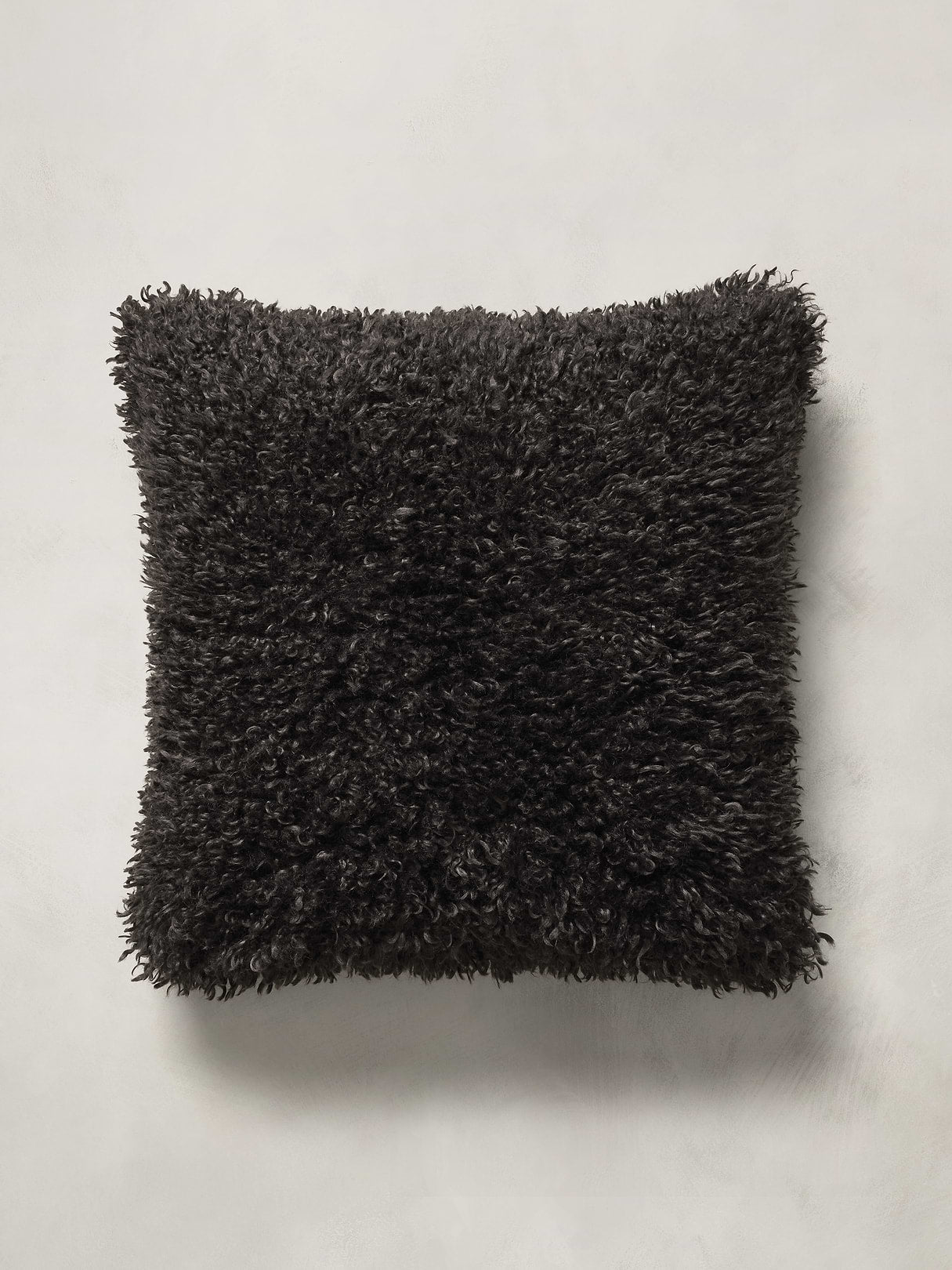 Shag Faux Fur Pillow - Sable