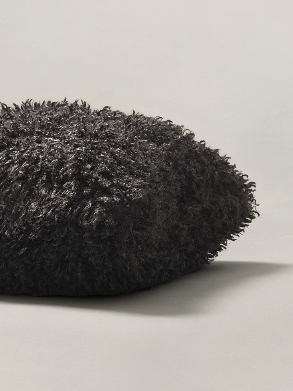 Shag Faux Fur Pillow - Sable