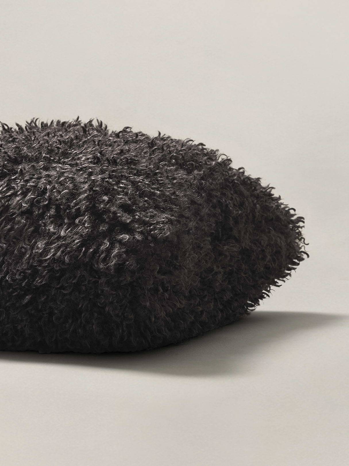 Shag Faux Fur Pillow - Sable