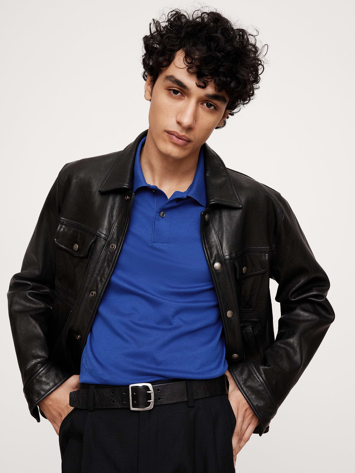 Luxury-Touch Polo - Cape Blue